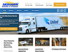 Tablet Screenshot of mohawkmoving.com